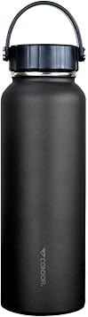 Condor Vacuum Sealed Thermal Bottle (Black, 40 OZ)