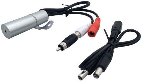 Compatible M7WP-MIC Waterproof Outdoor Microphone for M7B77-W, M7D77-POE, Any IP Network Camera & PTZ IPCamera with Interface -an IP Camera External Microphone