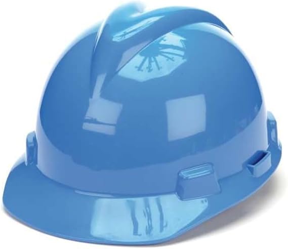 MSA 815562 V-Gard Slotted Full-Brim Protective Hat.