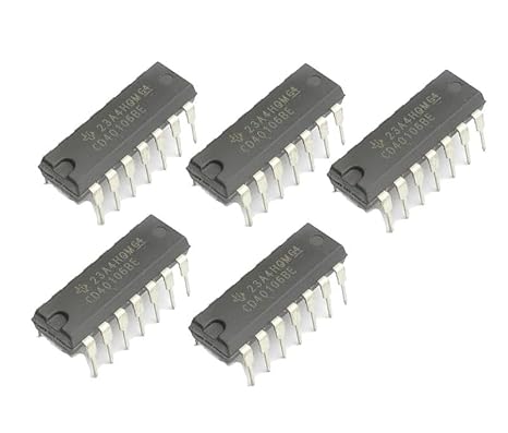 CD40106BE CD40106 CMOS Hex Schmitt-Trigger Inverters Fit Texas Instruments (Pack of 5pcs)