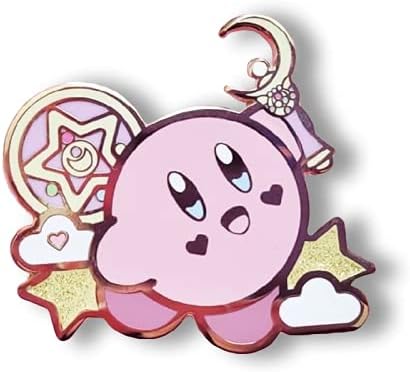 Hard Enamel Pin Badge Gamer Cute Nerd Gift for Kirby Sailor Moon