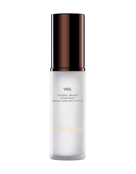 Hourglass Veil Mineral Primer, Face Primer That Extends Face Makeup Wear, Creates Smooth, Even Skin, Conceals Redness, and Minimizes Pores, Lines and Wrinkles, Oil-Free and SPF 15 Protection