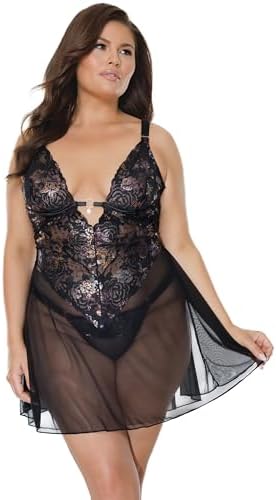 Coquette Womens Babydoll & Thong