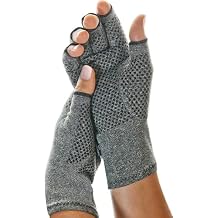 Brownmed - IMAK Compression Active Gloves for Arthritis & Joint Pain-Men & Women Fingerless Gloves to Support Circulation