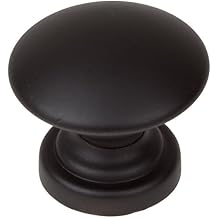 GlideRite Hardware 5264-MB-25 1 inch Diameter Round Convex Matte Black Cabinet Knobs 25 Pack