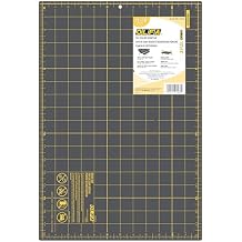 OLFA 12" x 18" Self Healing Double Sided Rotary Mat (RM-CG-01/GRY) - Double Sided 12x18 Inch Cutting Mat with Grid (Gray)