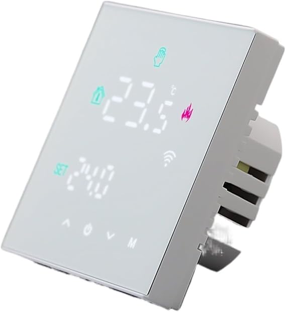 Digital Thermostat Tuya Smart Home Thermoregulator, Warm Floor Thermostat for Electric Heating Temperature Controller Gas Boiler Energy Efficient LED(TGW60W-WIFI-WPB)