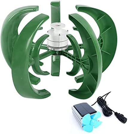 Energy Vertical Wind Turbine, 8000W Low Speed Start Rotation Alternative Accessories Portable Generator for Camping, 24v