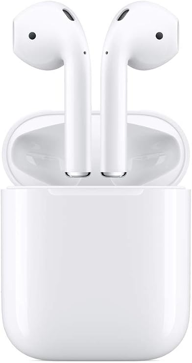 Apple AirPods (2nd Generation) Wireless Ear Buds, Bluetooth Headphones with Lightning Charging Case Included, (MV7N2HN/A)
