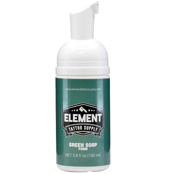 Element Tattoo Supply Tattoo Green Soap Foam 6.7 fl oz Cleanser
