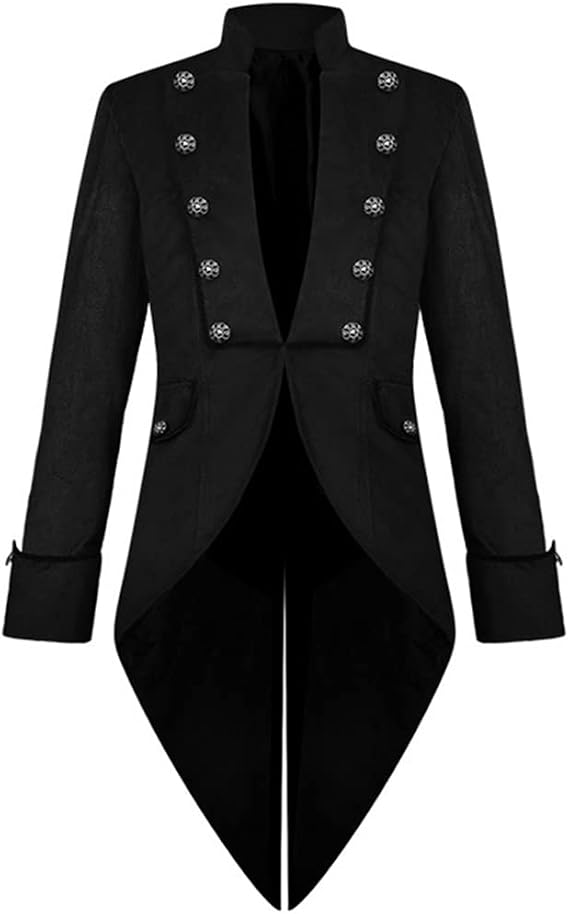 Men's Steampunk Vintage Tailcoat Jacket Gothic Victorian Halloween Coat