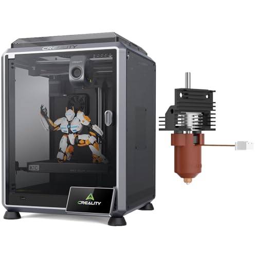 Creality K1C 3D Printer Bundle with Creality K1K1 MaxK1C Ceramic Heating Block Kit, Quick Swap Nozzle Kit, All-Metal Integrated Design Kit for K1 Series 3D Printers