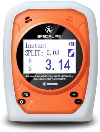 Shot Timer and Silicone Case Bundle (Orange/White)