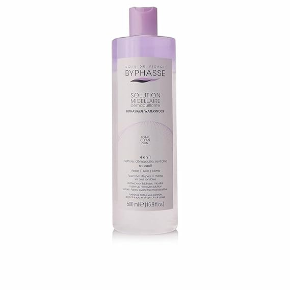Facial Biphasic Makeup Remover Byphasse Solucion Micelar Micellar 500 ml
