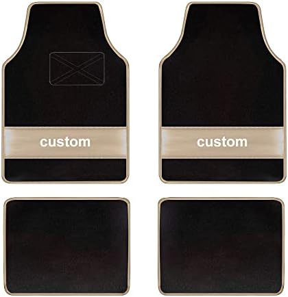 Custom Carpet Heavy Duty Set Automotive Fit for Ampera,Classic Car Floor Mat All Weather Floor Mats with Anti-Slip Heel Pad,Beige