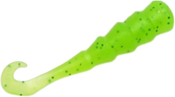 Fishing Bait 25 Pack Mini Trembling Curly Tail Soft Bait Lures - 1.4" Micro Worm for Bass, Panfish and Trout | Ultra-Finesse Wild Fishing Fishing Gear