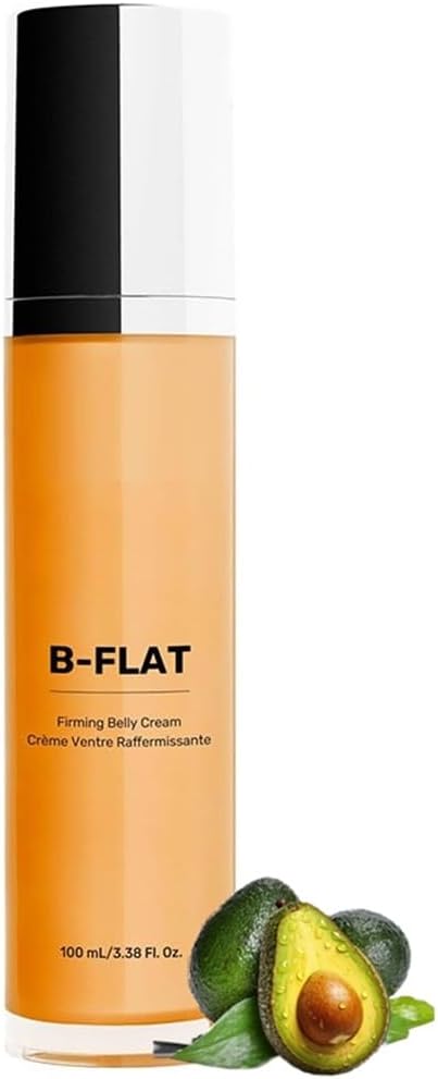 B-FLAT Belly Firming Cream- Skin Firming and Tightening Body Cream, Professional Collagen Body Lotion for Firmer & Conditioned Skin, Moisturizing Body Tightening Cream for Thighs, Arms