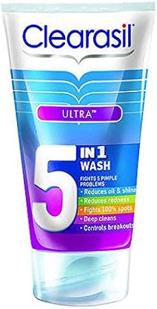 Clearasil 5-in-1 Ultra Wash, 150 ml, Pack of 6