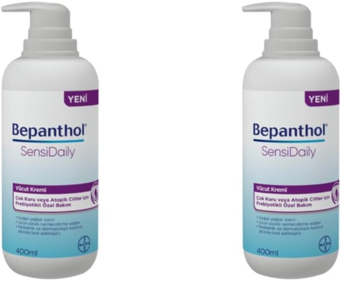 Bepanthol Sensidaily Pompalı Vücut Kremi 400 Ml 2 Adet 109072-2-3