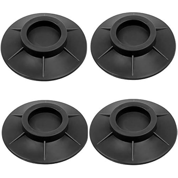 4Pcs Anti Vibration Washer Pads, Washing Dryer Machine Rubber Stabilizer Mat Foot Support Protects for Anti-Walk Noise Reduction and Shock Absorber