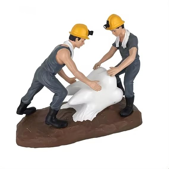 Gift for Dentist Tooth Sculpture Dentist Moving Teeth Ornament for Home and Office Dental Clinic Decoration Desktop (Colorful)