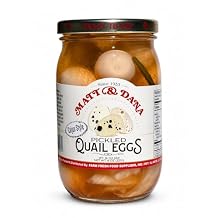 Matt & Dana Cajun Pickled Quail Eggs in Glass Jar
