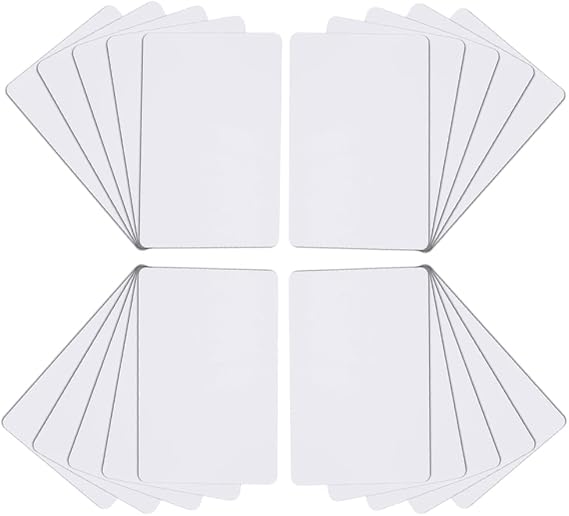 20pcs 13.56MHz Writable UID Card, Smart Access Control Copy Cards, Erasable RFID PVC Blank Card for Clone 1K S50 MF1 Mi-fare Cards NFC Tags, Block 0 Sector