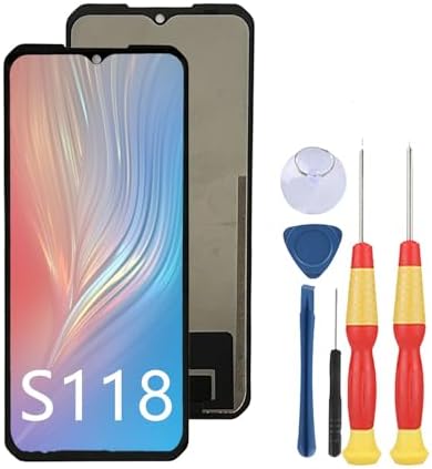LCD Display Compatible with DOOGEE S118 LCD Display Touch Screen Assembly Repair Replacement Parts with Tools.