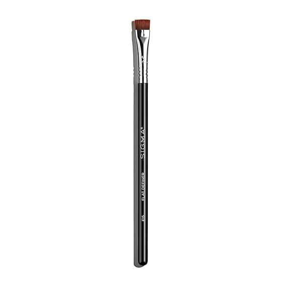 Sigma Beauty E15 Flat Definer Brush Flat-Angled Professional Makeup Brush for Sharp, Defined Makeup Application, Eyeliner Brush Adapts to Liquid, Gel, Powder Eye Makeup (1 Brush)
