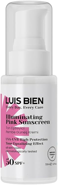 Luis Bien Tone Synchronizer SPF 50+ High Protection Pink Sunscreen for All Skin