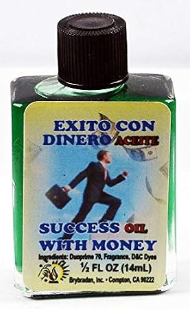1 Piece BRYBRADAN Success with Money Oil EXITO CON Dinero ACEITE 1/2 FL OZ 14.7ML