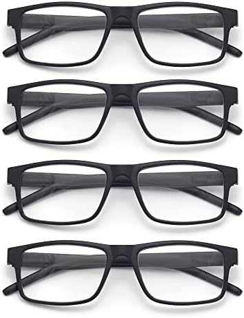 Reading Glasses for Men Women, Spring Hinge Readers Glasses, Blue Light Blocking Lens Eyeglasses SR20523