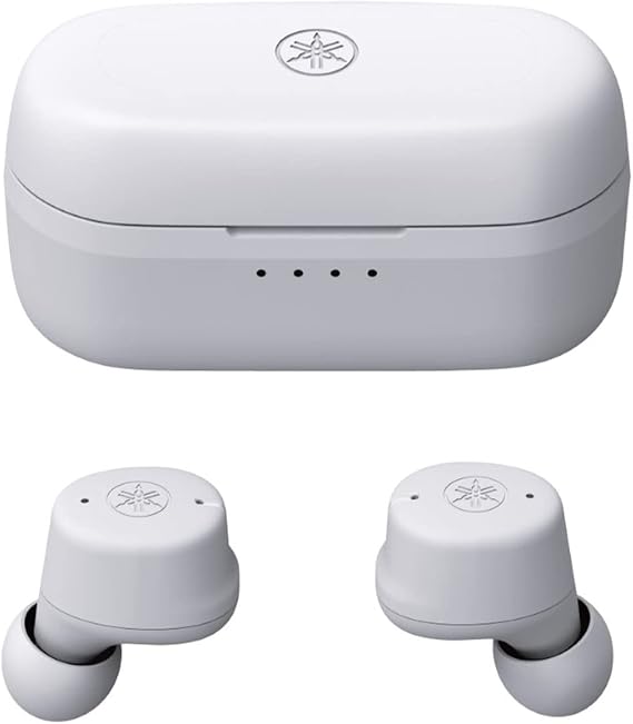 YAMAHA TW-E3C True Wireless Earbuds with Ambient Sound, Clear Voice Calling, Gaming Mode (Gray), Small