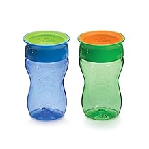 Wow Cup for Kids 360 Sippy Cup, 10 oz, 2 Pack ... (Blue/Green)