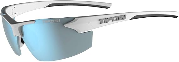 Tifosi Track Half-Frame Sunglasses - Baseball, Golf & Pickleball | 100% UVA/UVB, shatterproof polycarbonate. Ultra-light frame, hydrophilic nose pads. For baseball, golf & pickleball.
