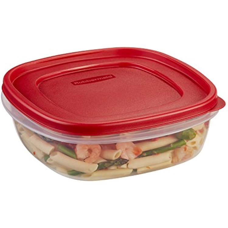 Rubbermaid Easy Find Lids Food Storage Container, 9 Cup, Racer Red