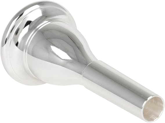 Professional Brass Tuba Mouthpiece Cnc Plated Silver 13.3mm