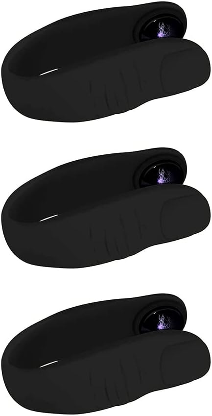 HEITIGN Pack of 2 Finger Acupressure Clip Massage Hand Clamp Slimming Clip Acupressure Conditioner for Tension Anxiety Stress (Black Thumbs)
