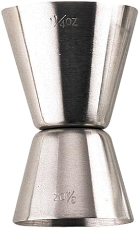 Pedrini Black & Satin Stainless Steel Double Jigger