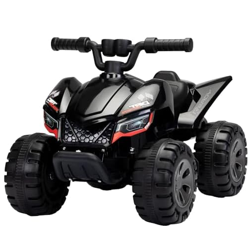 TOBBI Ride On Toy for Toddler, Kids Quad 4 Wheeler with Cool Spraying System, Power-Wheel ATV Driving Play Car Electric Ride Vehicles with Music Player for Toddlers Kids Children Aged 1-3