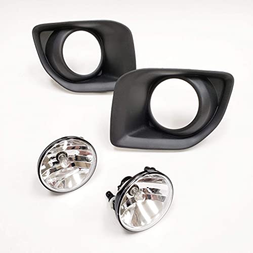 LEDIN Fog Lights Kit Compatible for 2015 2016 2017 2018 2019 GMC Canyon, OE Style Clear Lens Fog Lamps Assembly