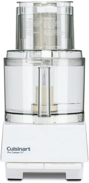 Cuisinart Food Processor, Extra-Large Feed Tube, 625 W, 11-Cup Capacity | Large food processor with 625-watt motor to chop, slice, shred & puree, includes 3 discs, 1 blade & 2 pushers, DLC-8SY