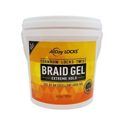 All Day Locks Braid Gel 64oz (Bucket)