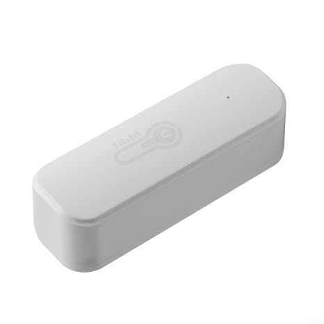 Humidity Sensor for WiFi, White ABS Hygrometer Thermometer with Real, Voice Control via For Alexa, Compatible with App for Home Greenhouse(for Zigbee)