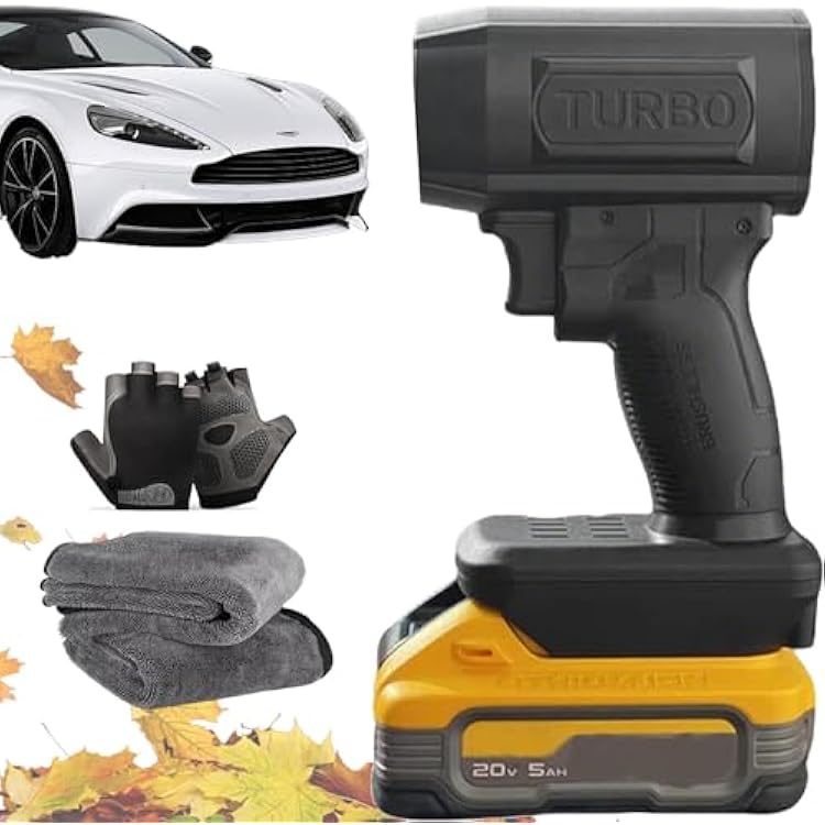 Storm Jet Blower, 2026 New Electric Cordless Jet Blower 2.0 Car Dryer, 140,000 RPM 200 Mph, Handheld Turbo Blower, Storm Blower for Car, Patio, Lawn, Blowing Leaves for Dewalt