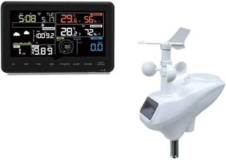 Wireless Weather Station,Professional Sensor, High-Precision Durable, Color Display Touch Panel Weather Center