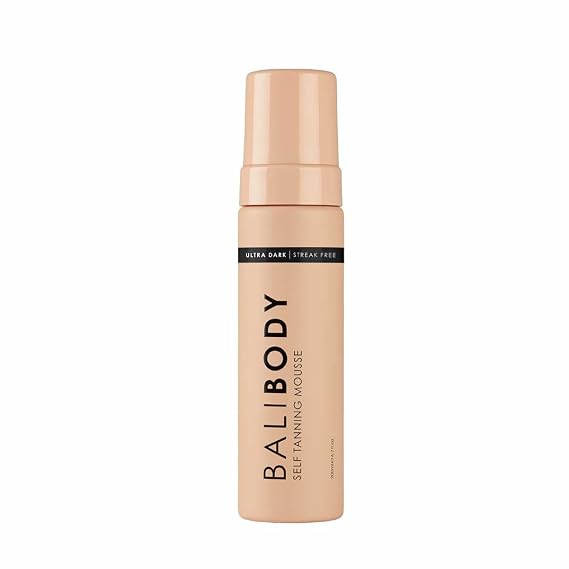 Bali Body Ultra Dark Self Tanner Mousse | Premium Sunless, Tanning Foam | Natural Green-Based Self Tan | Instant Bronze Fake Tan for All Skin Types, Vegan & Cruelty Free (200ml/6.7 fl oz)