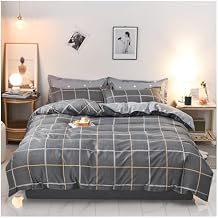Bed Sheets Set, 3/4pcs Duvet Cover Bedding Set,Compatible with Queen Size Double Bed Comforter Quilt Cover Arranged Microfiber Bedding Linen Sheets Sets(B,Twin)