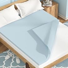 Mattress Topper King Size - 2 Inch Cooling Gel Infused Memory Foam Pad for Bed, Sleeper Sofa, RV, Camper, CertiPUR-US Certified, Ventilated & Breathable Design for All Seasons
