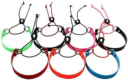 SureFit 3/4" Biothane E-Bungee Collar Medium 12"-24" Neck Size Quick On/Off E-Collar Strap Fits Educator Dogtra (Black w/Electric Blue Bungee)